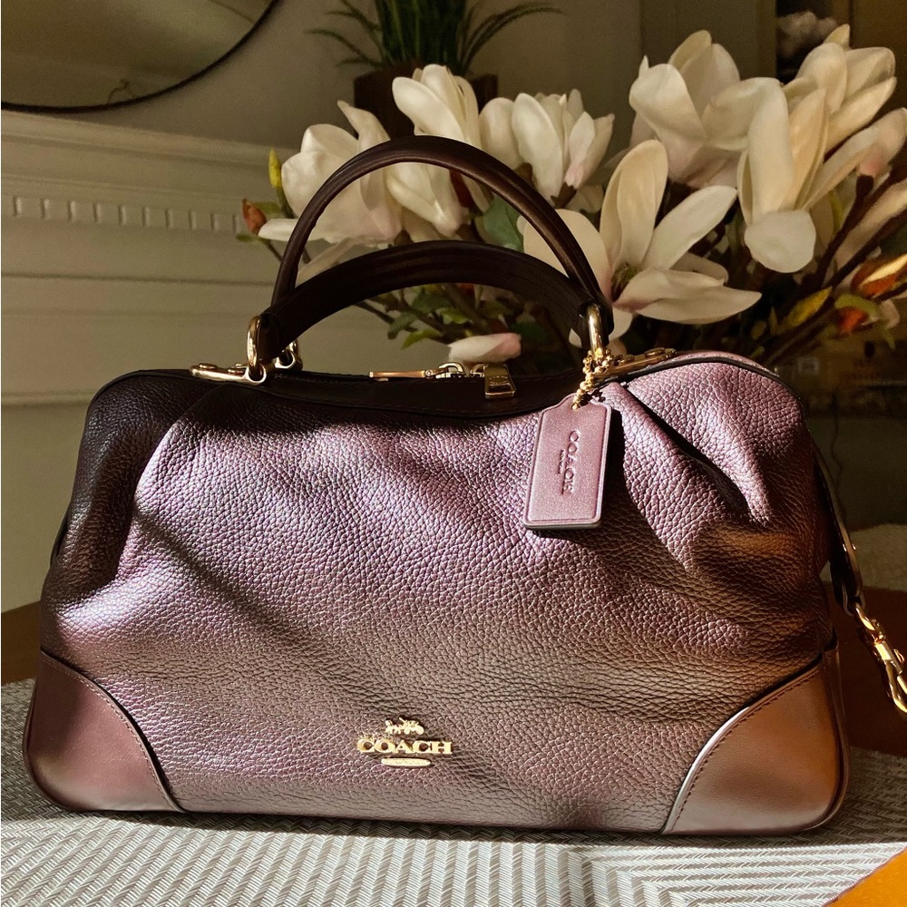 COACH Oxblood #69621 Lane Leather Satchel Bag